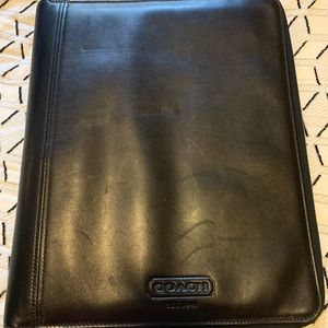 Authentic Coach Leather Padfolio
